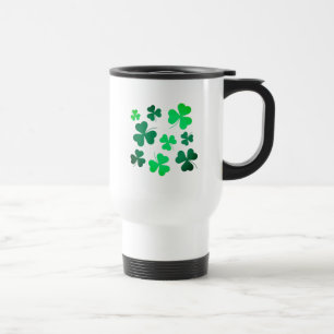 Caneca Térmica Clover Shamrock Dia de São Patrício verde irland