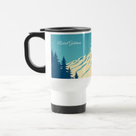 Caneca Térmica Clube de Esqui Personalizado Aspen Retro 70s Monta