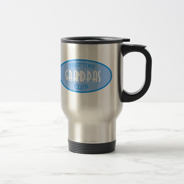Caneca Térmica Clube dos vovôs da primeira vez (azul) (Direita)