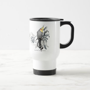Caneca Térmica Cockatiel cinzento