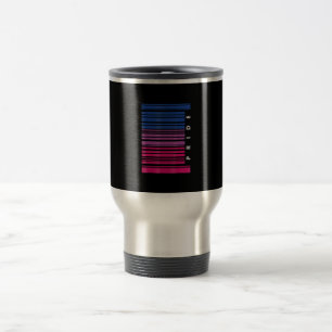 Caneca Térmica Código de barras Orgulho bissexual Gay LGBT Prese