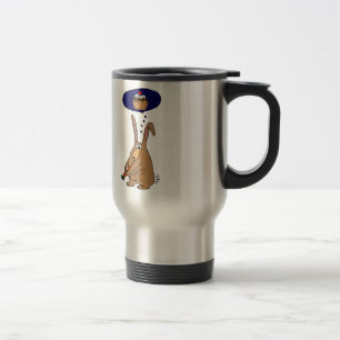 Caneca Térmica Coelho de coelho engraçado que deia desenhos