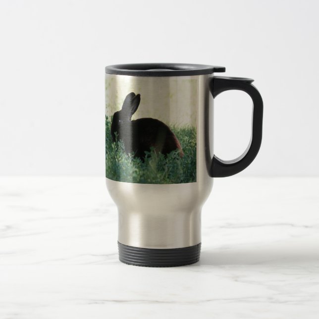 Caneca Térmica Coelho preto de Lil (Direita)