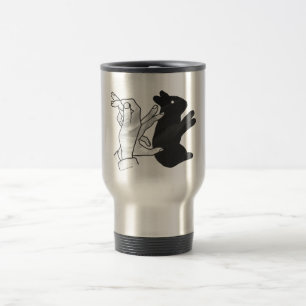 Caneca Térmica Coelho Silhueta Mão