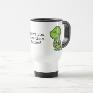 Caneca Térmica Coffeesaurus - eu te amo mais do que o viagem do