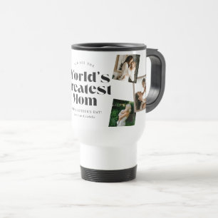 Caneca Térmica Colagem de 6 Fotos da Melhor Mãe do Mundo