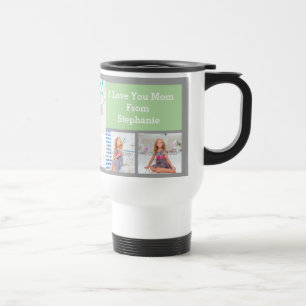 Caneca Térmica Colagem de Fotos de Dia de as mães Personalizada 