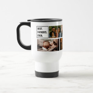 Caneca Térmica Colagem de Fotos do Melhor Pai e Texto Personaliza
