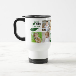 Caneca Térmica Colagem de Fotos MELHOR PAI POR PAR 7 de Golfe