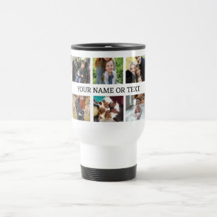 Caneca Térmica Colagem de Fotos Personalizada da Família 8 com no