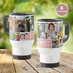Caneca Térmica Colagem de Fotos Personalizada Melhor Mãe do Mundo
