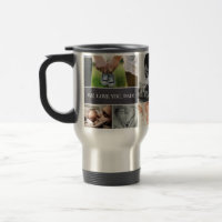 Colagem de fotos personalizada nós te amamos, Papa