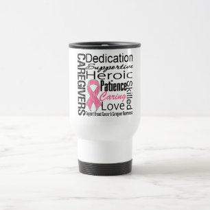 Caneca Térmica Colagem dos cuidadors do cancro da mama