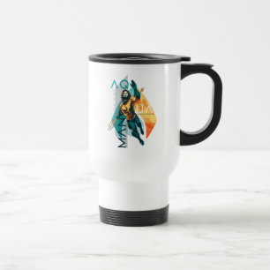 Caneca Térmica Colagem modernista de Aquaman Aquaman