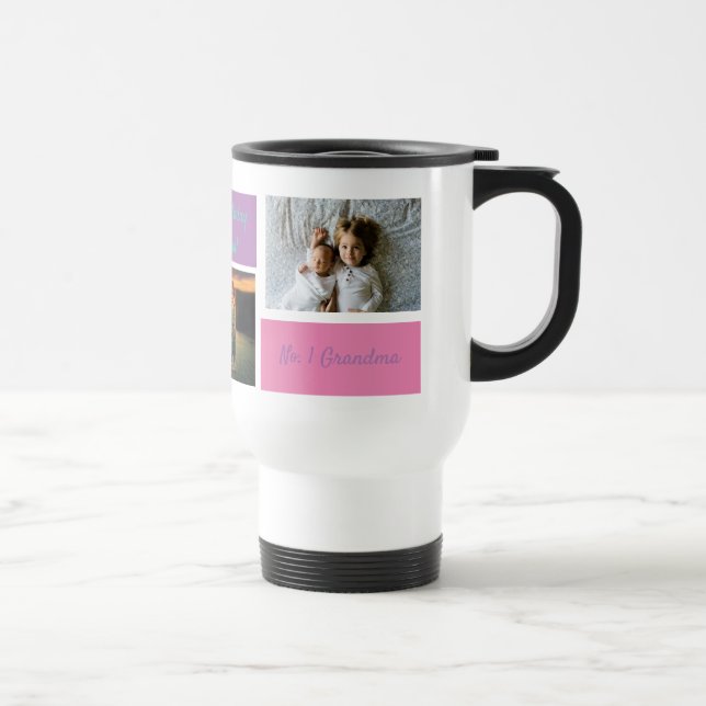 Caneca Térmica Colagem Personalizada 3 Foto Vovó Personalizada (Direita)