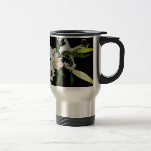 Caneca Térmica Coleção Artística de Lírios-1 (Direita)