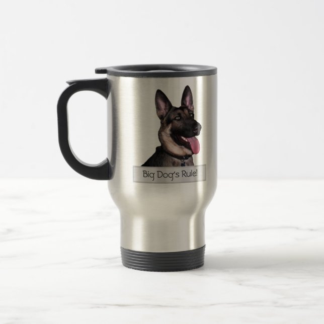 Caneca Térmica Coleção Pastor Alemão (Esquerda)