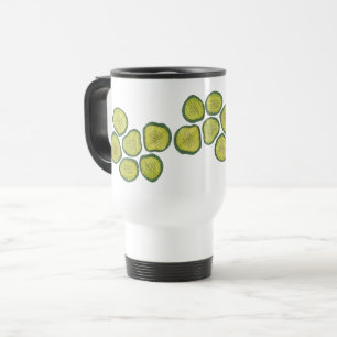 Caneca Térmica Coleta de Dill Chips Comida de picles Verde Crunch