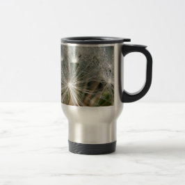 Caneca Térmica Colírio brilhante num dandelion branco