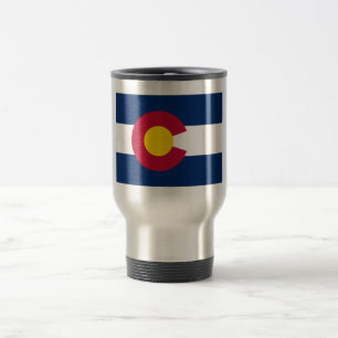 Caneca Térmica Colorado: A Bandeira do Estado Centenário dos EUA