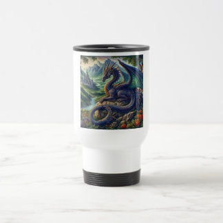 Caneca Térmica Colorida, castelo Dragão Medieval