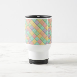 Caneca Térmica Colorido mola de Páscoa vintage patchwork 