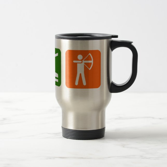 Caneca Térmica Coma o tiro ao arco do sono! (Direita)