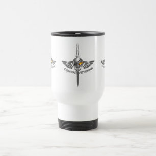 Caneca Térmica Combate o Crânio Assalariado Veterano com Dagger