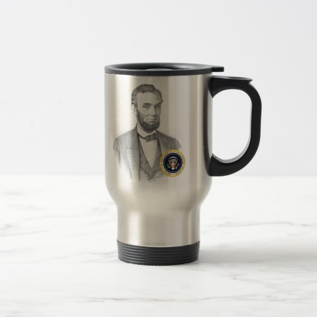 Caneca Térmica Comemorativo bicentenário de Abraham Lincoln (Direita)