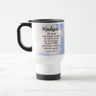 Caneca Térmica Comforçar Bíblia do Céu Azul Verse Não Tem Medo No
