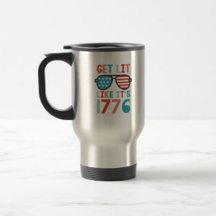 Caneca Térmica Como se fosse 1776 Engraçado 4º de julho Festa 4º