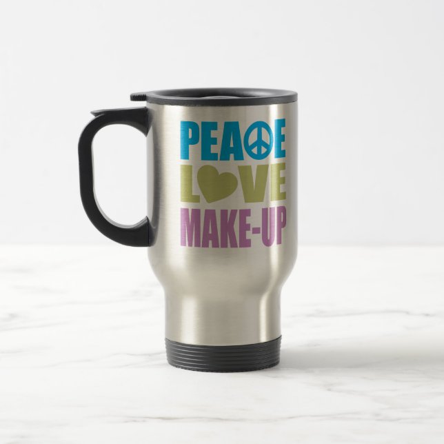 Caneca Térmica Composição do amor da paz (Esquerda)