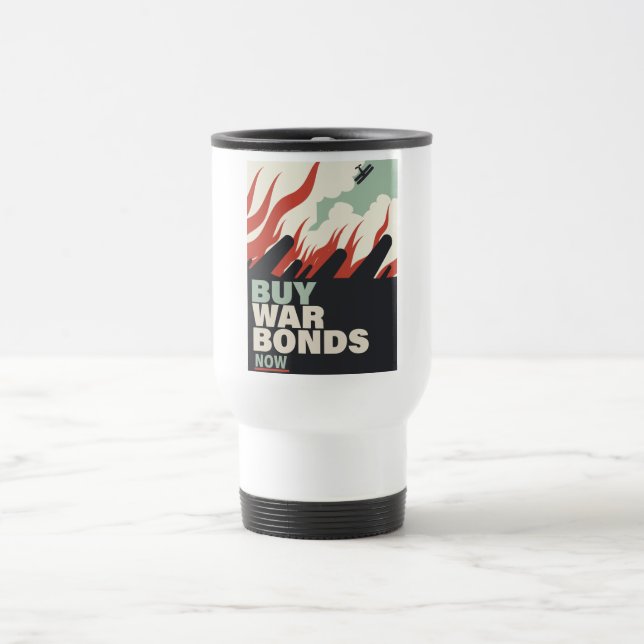 Caneca Térmica Compre Títulos de Guerra Agora. (Centro)