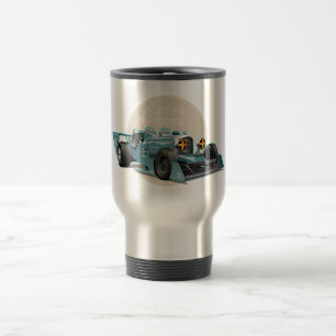Caneca Térmica Conceito de carro de retrocorrida personalizado