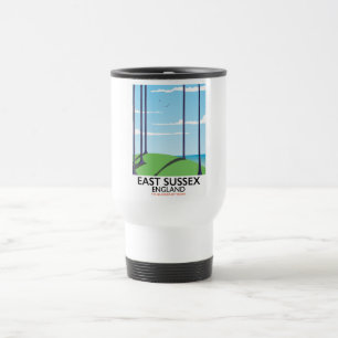 Caneca Térmica Condado de Durham, Inglaterra pôster de trem