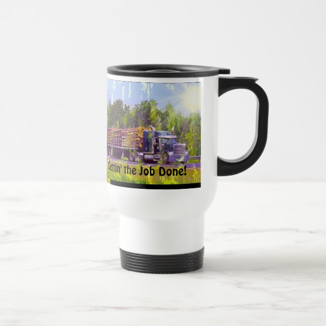 Caneca Térmica Condutores De Caminhão - Bebendo De Quebra De Café (Direita)