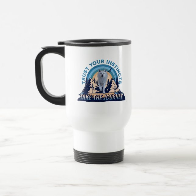 Caneca Térmica Confie em Seus Instintos Aventura do Lobo Ártico A (Esquerda)