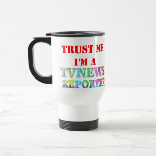 Caneca Térmica CONFIE-ME, mim são UM REPÓRTER da NOTÍCIA da te