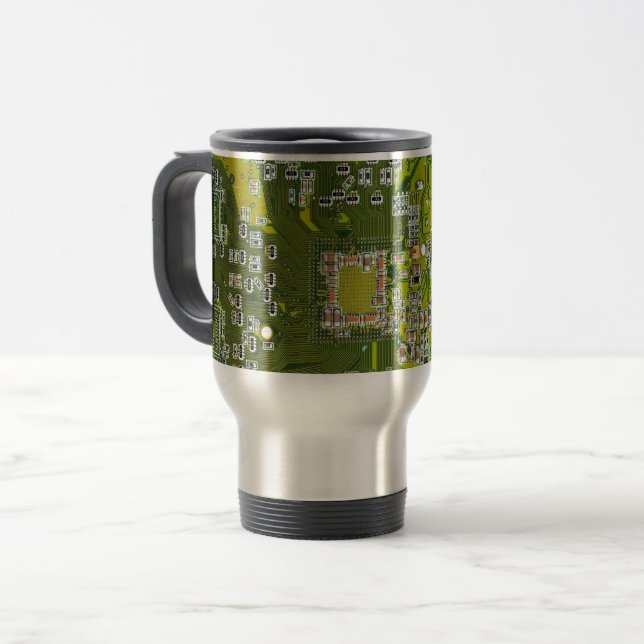 Caneca Térmica Conjunto de circuito impresso Circuito verde PCB C (Frente Esquerda)