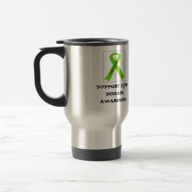 CANECA TÉRMICA CONSCIÊNCIA DA DOENÇA DE LYME DO APOIO (Esquerda)