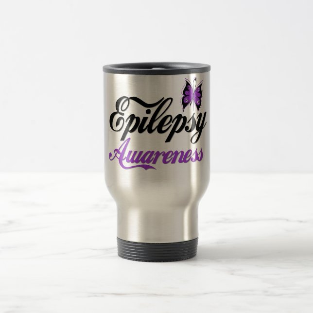 Caneca Térmica Consciência da epilepsia (Centro)