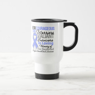 Caneca Térmica Consciência do cancer de estômago do apoio do