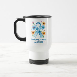 Caneca Térmica Conscientização da Doença de Addison | Fita Azul