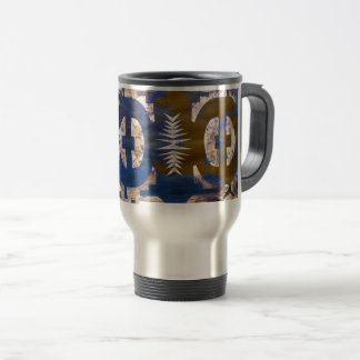 Caneca Térmica Constelação Primitiva Abstrata Geométrica