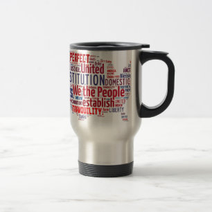 Caneca Térmica Constituição dos Estados Unidos na forma dos EUA