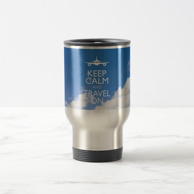 CANECA TÉRMICA CONTINUAR CALMA E VIAGEM (Centro)