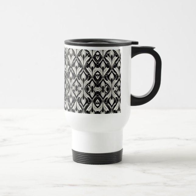 Caneca Térmica Contraste preto e branco (Direita)