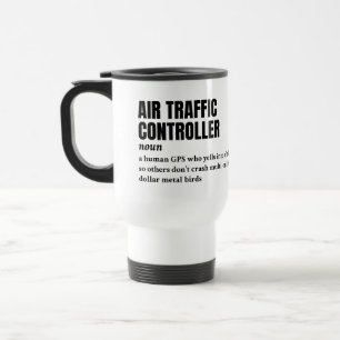 Caneca Térmica Controlador de tráfego aéreo - Definição engraçada