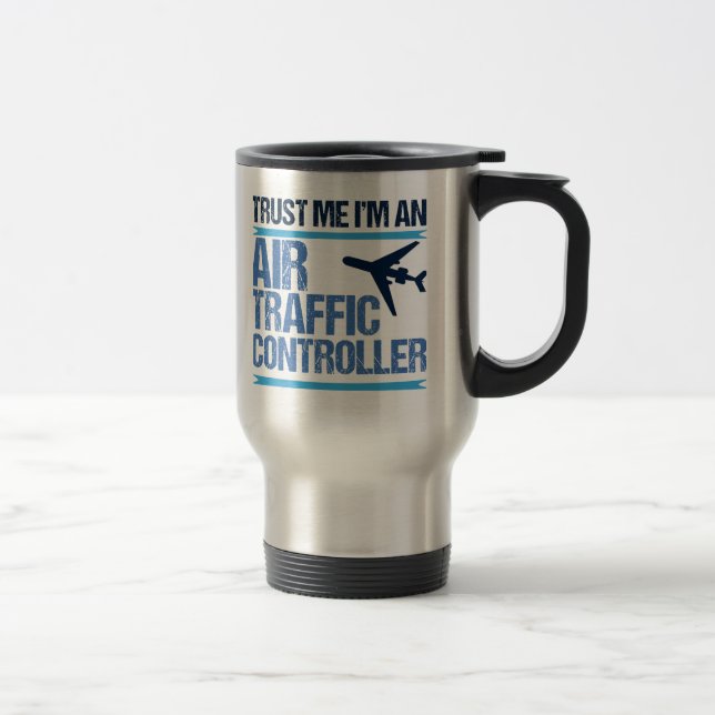 Caneca Térmica Controlador de Tráfego Aéreo Funny (Direita)