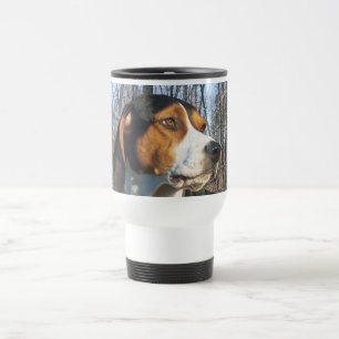 Caneca Térmica Coonhound do caminhante de Treeing nas madeiras